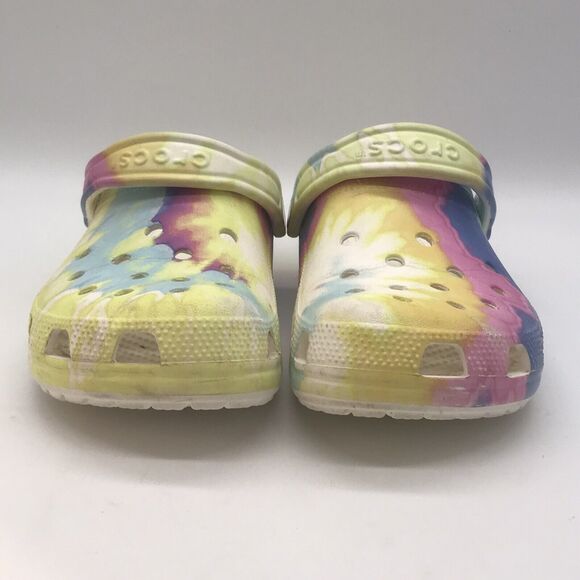 Crocs Tie-Dye Clogs Men's 6 - Women's 8 Pastel Comfort Shoes Slip On Sandals - Picture 2 of 11